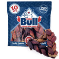 ValueBull USA Beef Collagen Braids for Large Dogs, 6 Inch Jumbo, 10 Count