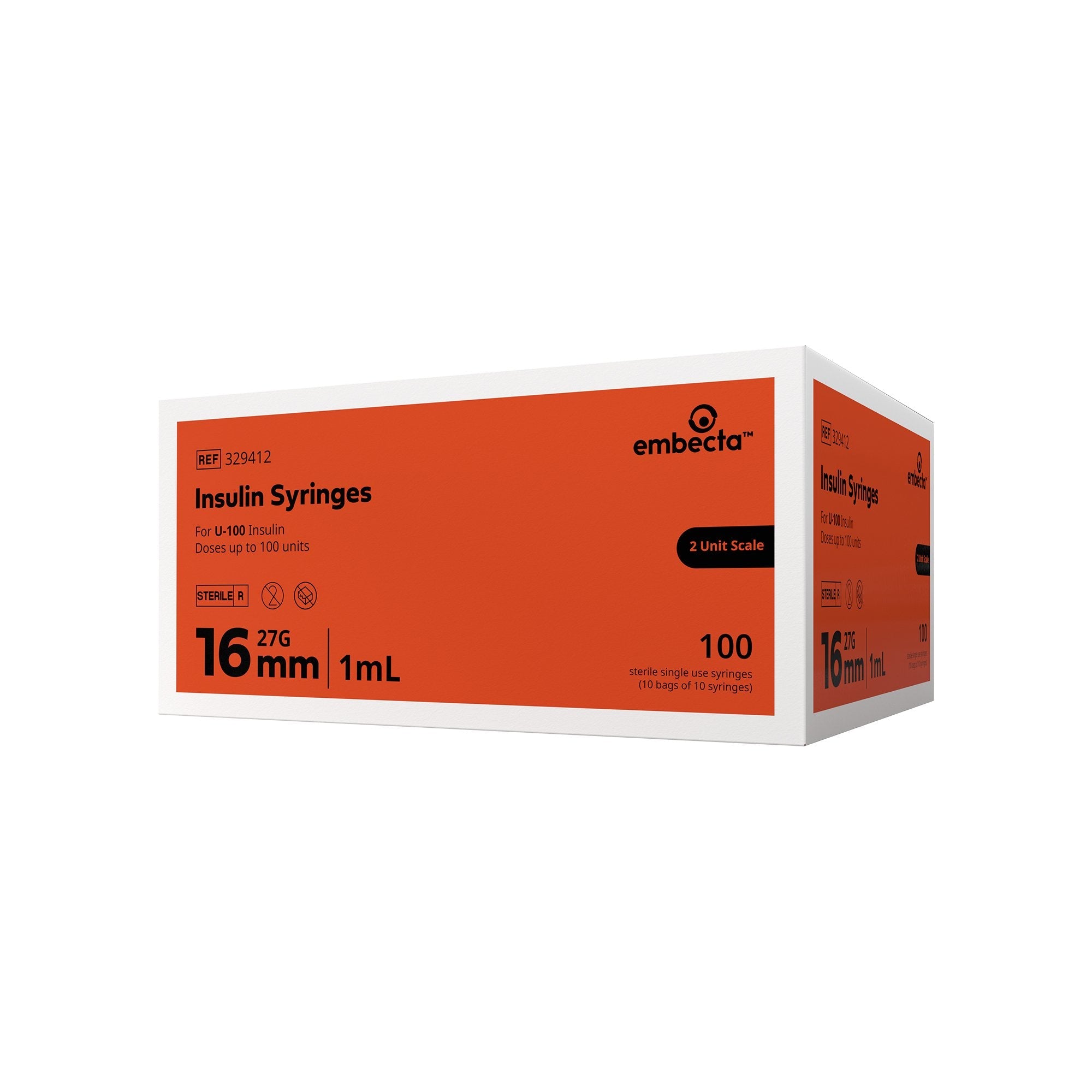 Micro-Fine™ Insulin Syringe with Needle 329412