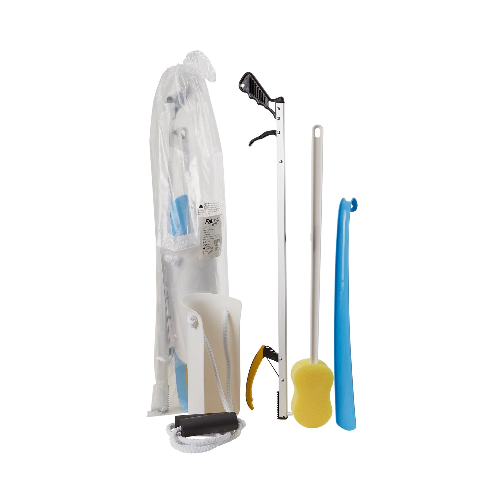 FabLife™ Hip Kit with 26 Inch Reacher and 18 Inch Plastic Shoehorn 86-0070