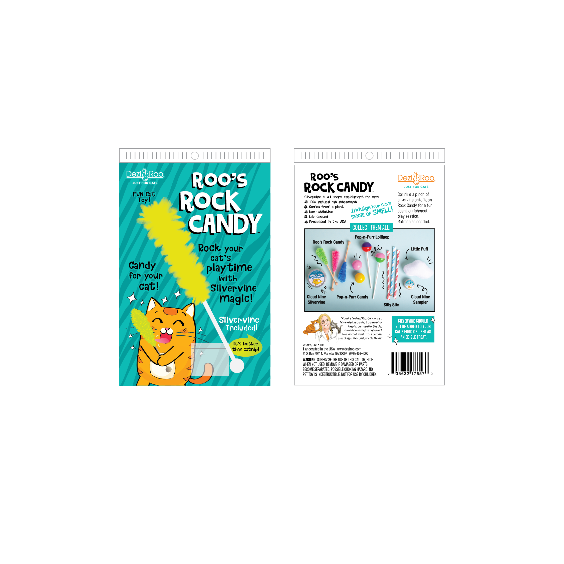 🍬🐾 Roo's Rock Candy - Scent Enrichment Cat Toy