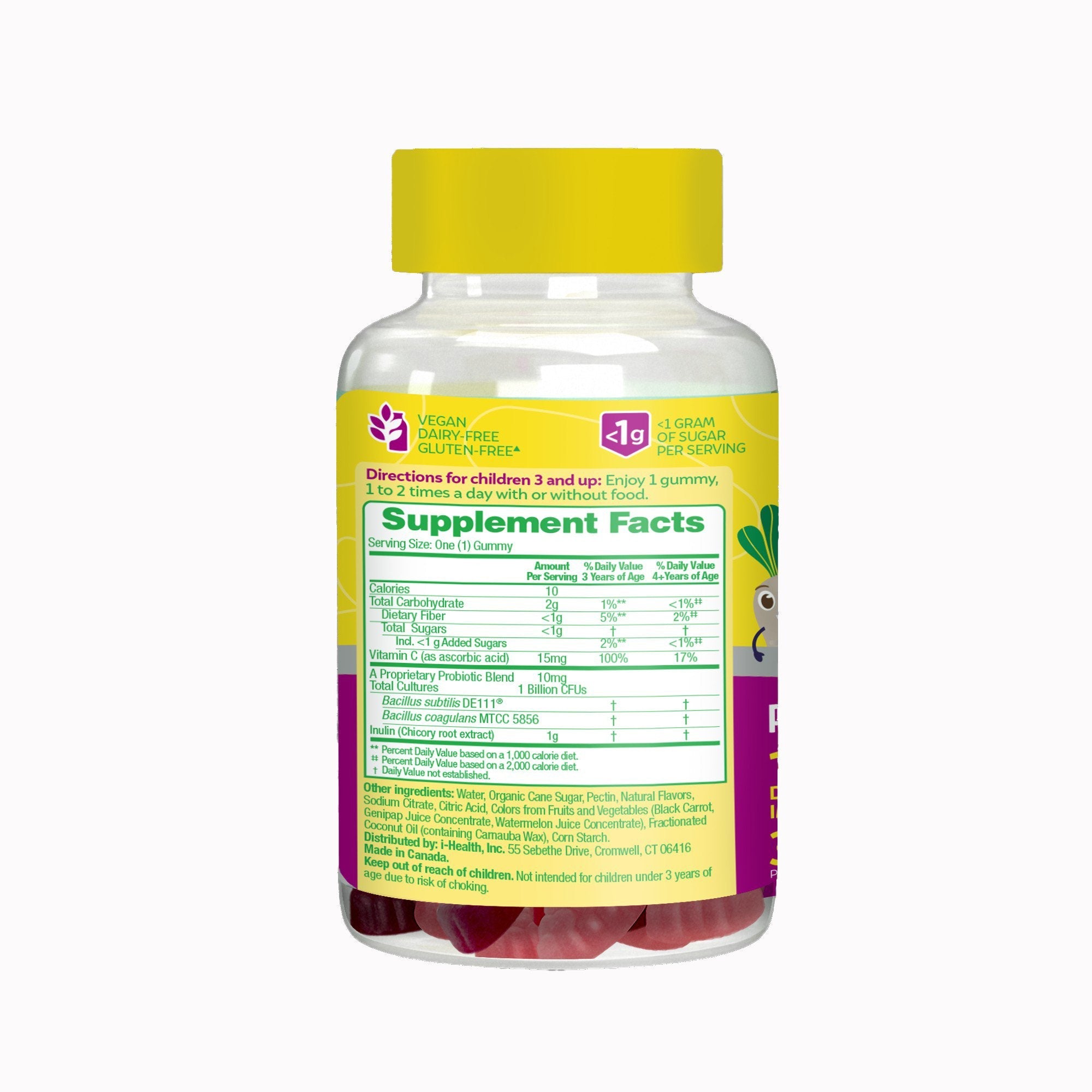 Culturelle® Kids Probiotic + Veggie Fiber Gummies 049100400914