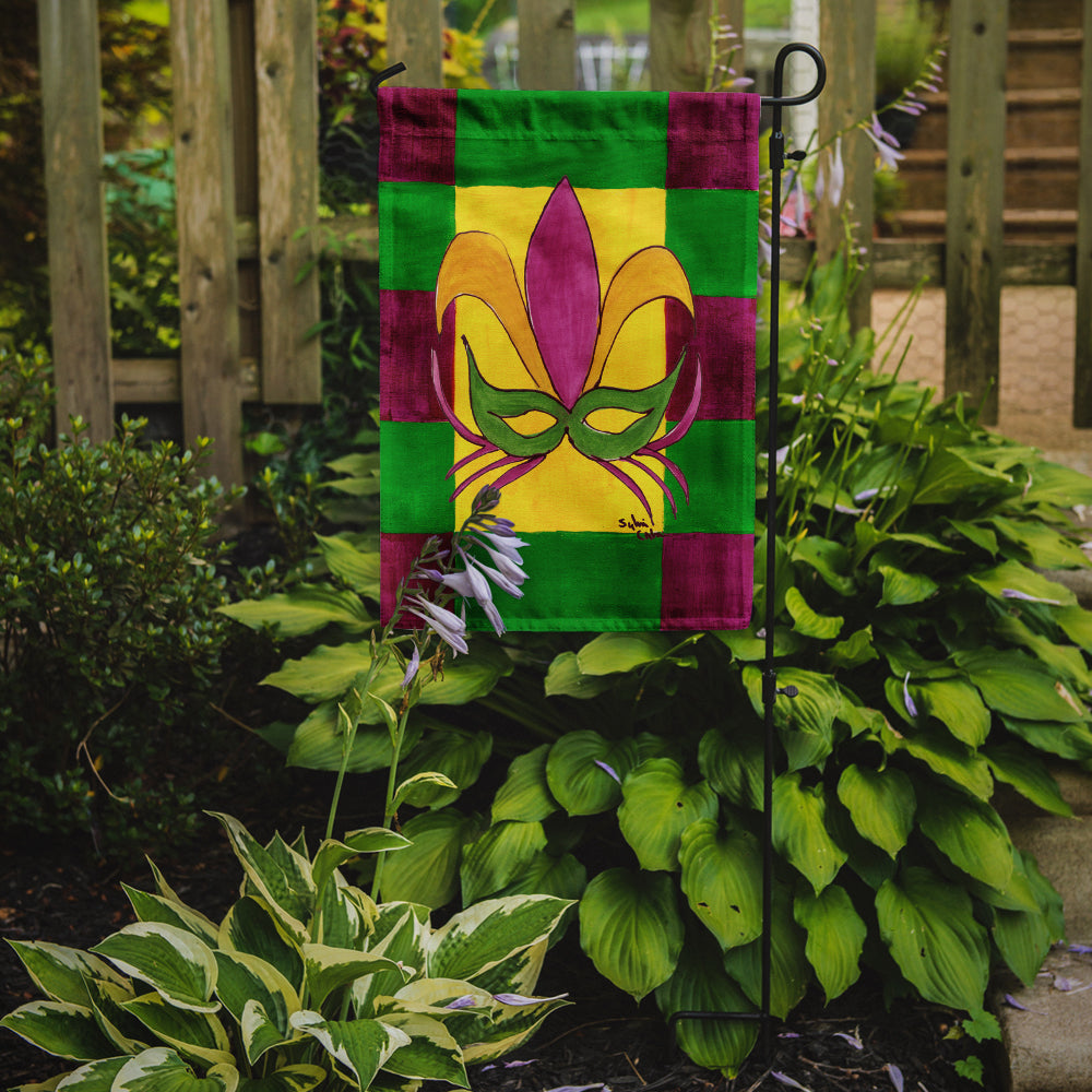 Mardi Gras Mask Garden Flag Mailbox Decorative Yard Banner Outside Patio Artwork for Flower Beds, Garden Size, Multicolor