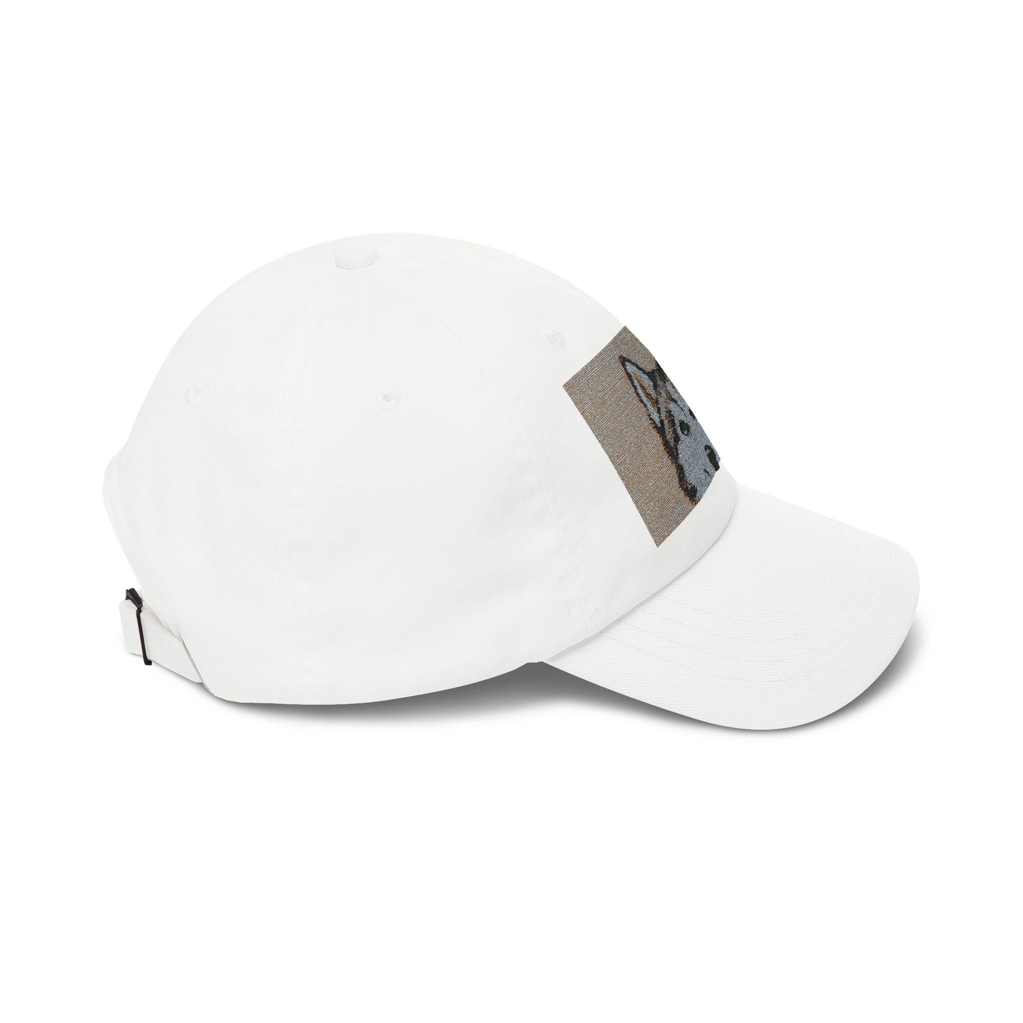 Husky Sequin Patch Dad Cap — Sparkle Siberian Dog Baseball Hat