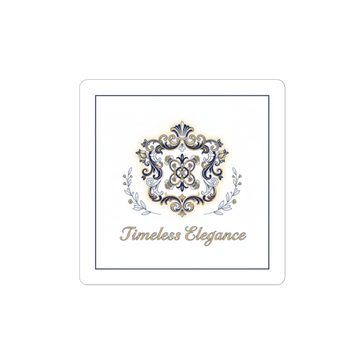 Ornate Brooch Emblem Sticker | vintage emblem, baroque pin design