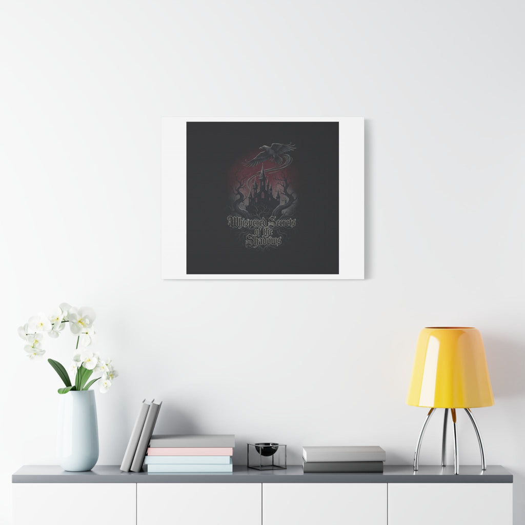 Whispered Secrets of the Shadows Castle Wall Art, Matte Canvas | Gothic Medieval Decor