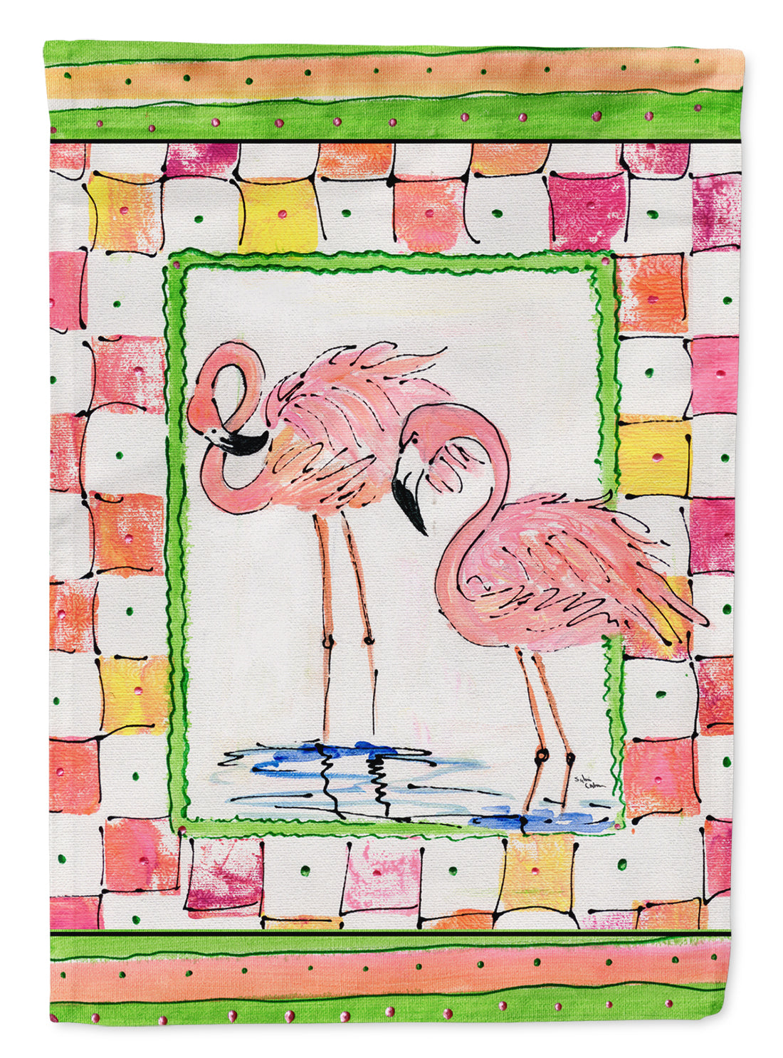Bird - Flamingo Garden Flag Mailbox Decorative Yard Banner Outside Patio Artwork for Flower Beds, Garden Size, Multicolor
