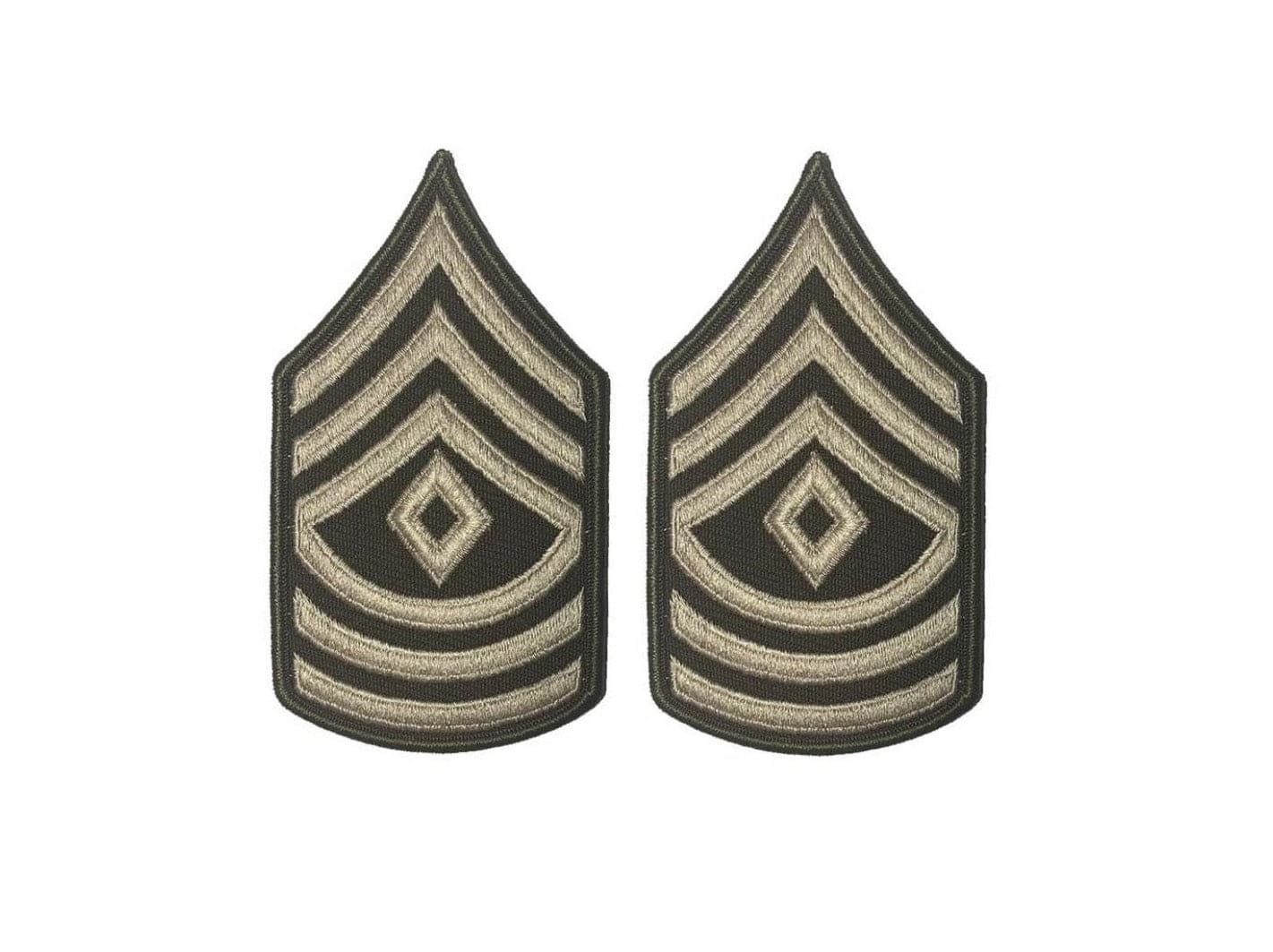 U.S. Army AGSU E8 First Sergeant Chevron Sew-on Rank (male)