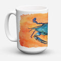 Crab Ceramic Coffee Mug 15 oz Decorative Large C Handle Mug Cup for Tea, Cocoa Hot Chocolate