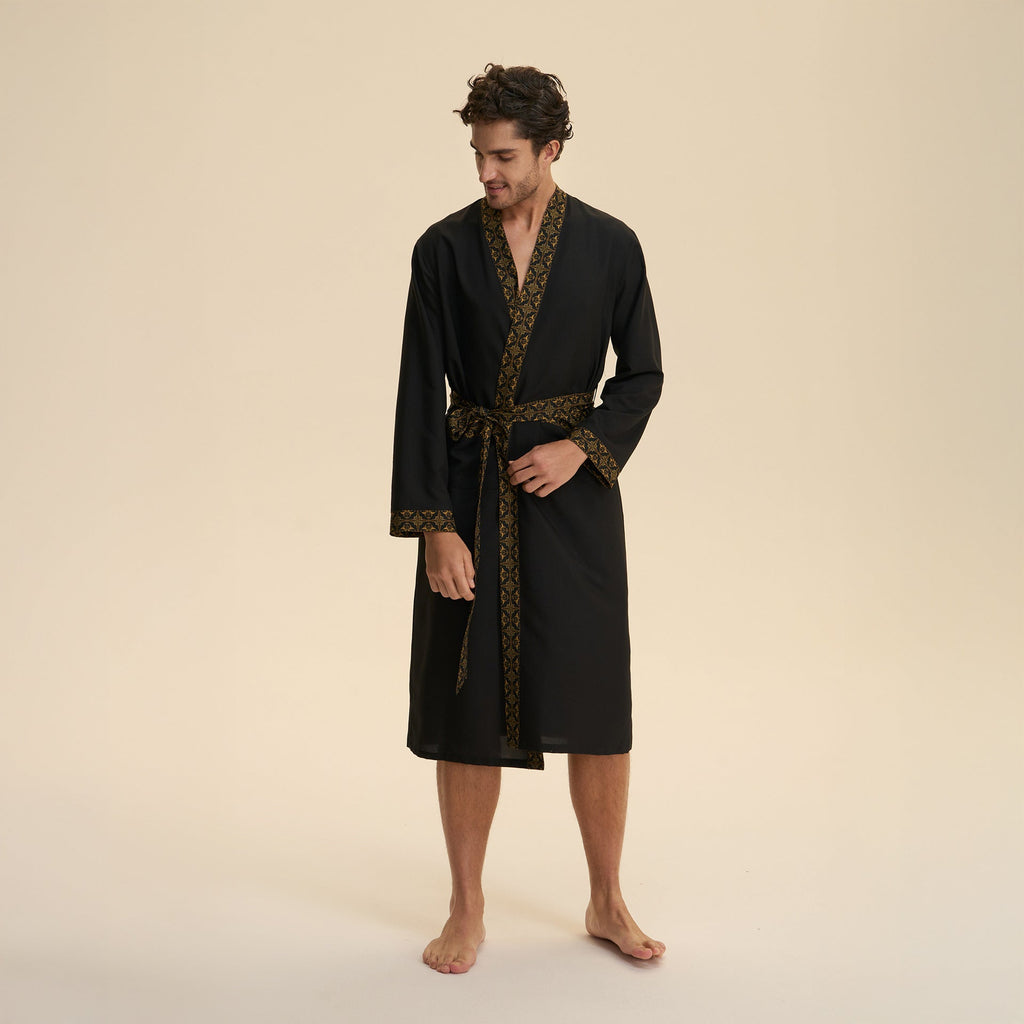 Loose Casual Middle Eastern-style Single Nightgown For Couples Long Cloud-shaped Cotton Loungewear