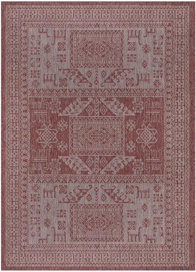 Keen Home Design Terrace Outdoor Area Rug - 10x14 Washable Indoor/Outdoor Rug for Patio, Kitchen, Balcony, Beach, Garden, Deck and Porch, Size: 10'x14'