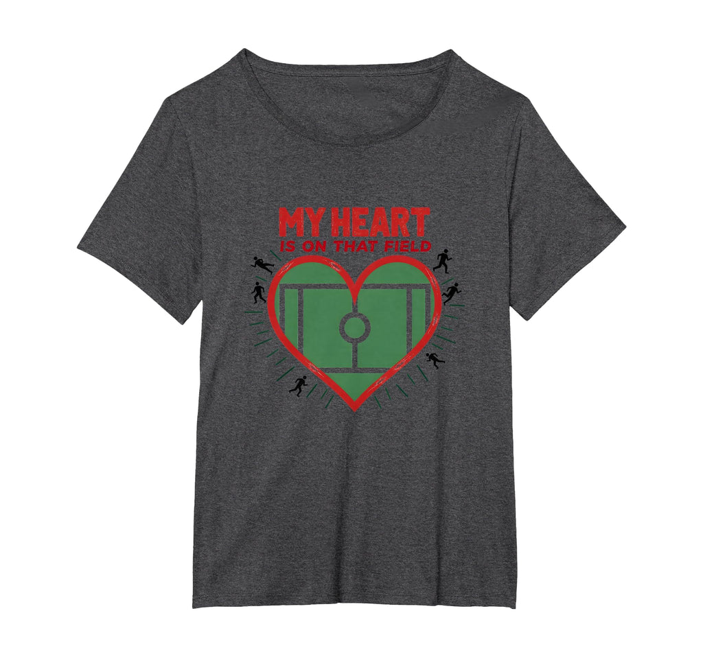 My Heart Is That Field Soccer Fan T-Shirt - Streetwear Style Unisex