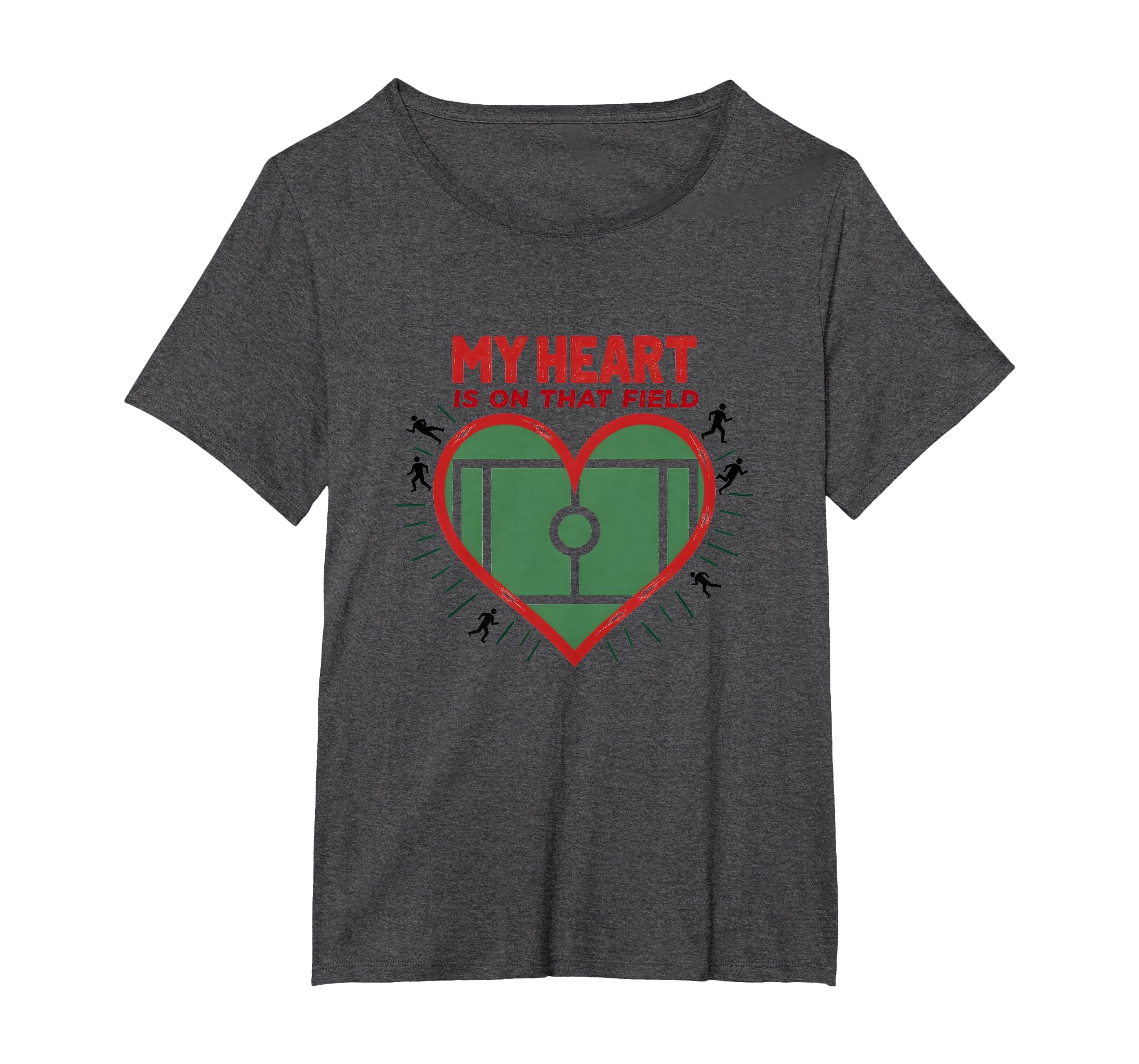 My Heart Is That Field Soccer Fan T-Shirt - Streetwear Style Unisex
