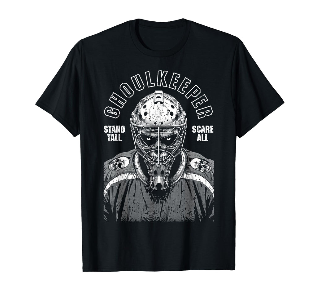 Ice Hockey Goalie Goalkeeper T-Shirt - Minimalist Print for Adults