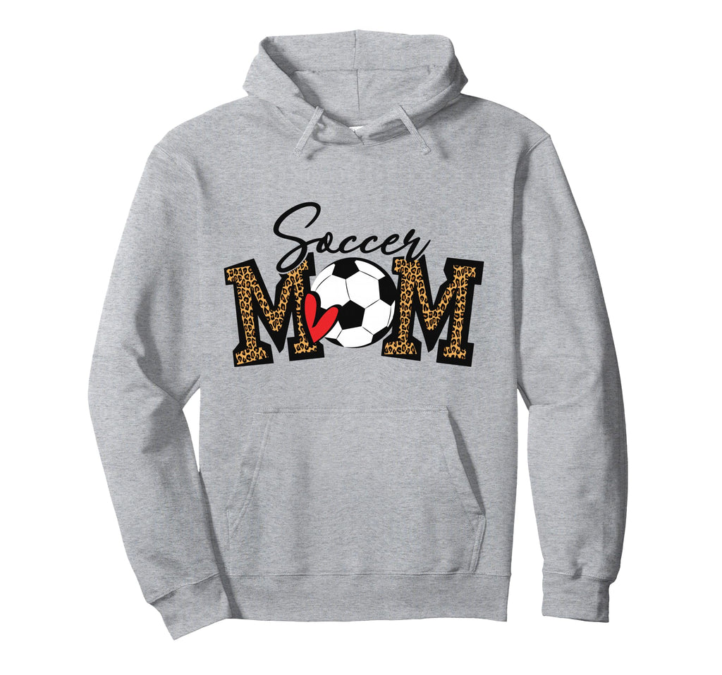 Soccer Mom Leopard Funny Soccer Mom Hoodie - Trendy Graphic Men Women