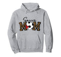 Soccer Mom Leopard Funny Soccer Mom Hoodie - Trendy Graphic Men Women