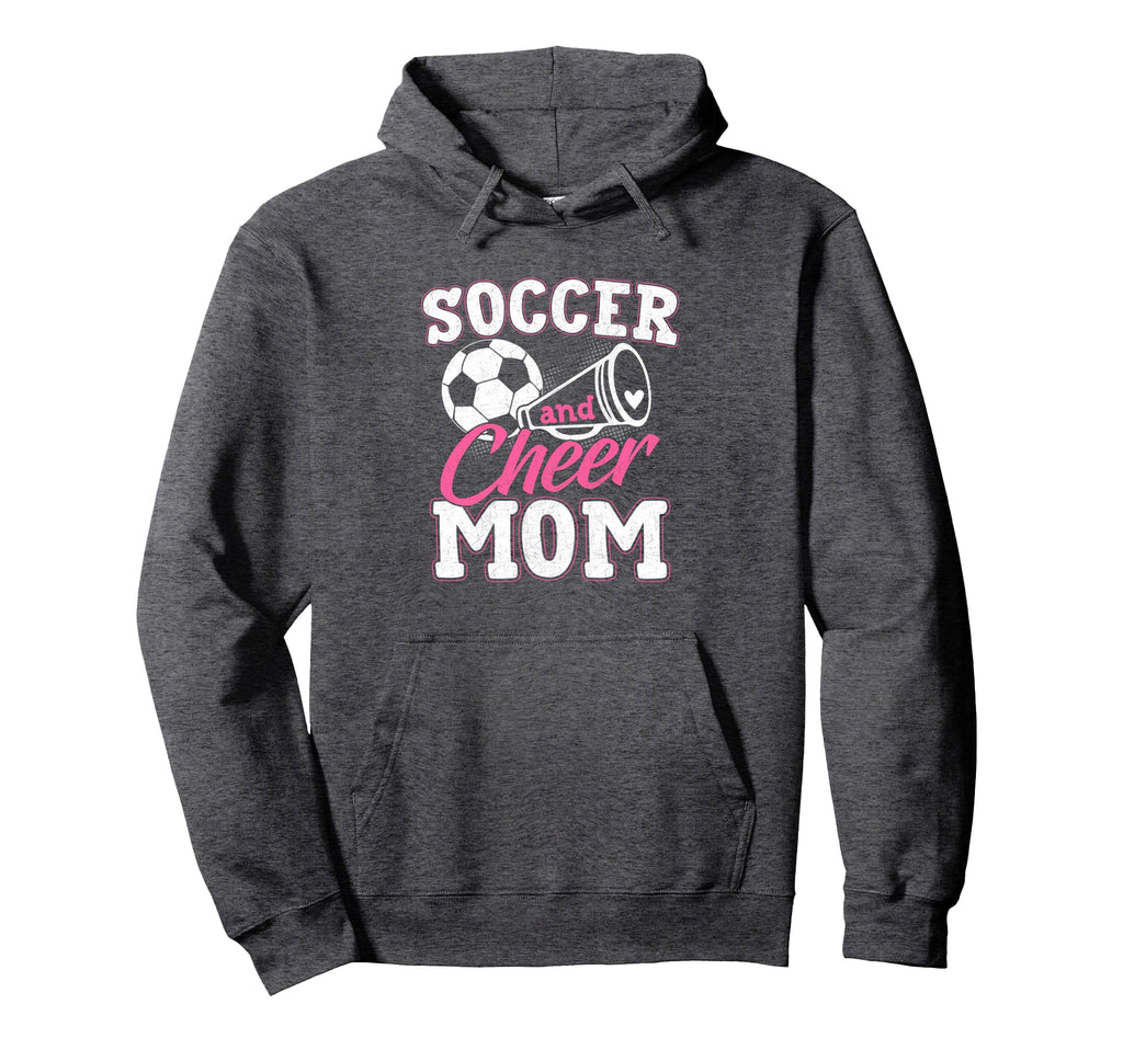 Funny Cheerleading Mom Soccer And Hoodie - Novelty Apparel for Adults