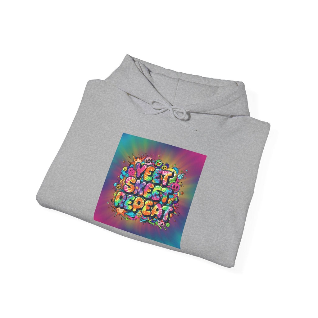 SWEET SWEET REPEAT Hoodie | slogan & glitch graphic, meme phrase