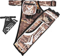 SPG Arrow Quiver Archery Hip Quiver, Durable Adjustable Waist Belt Three Arrows Tube for Arrow Storage Compound Bow Recurve Bow Accessories