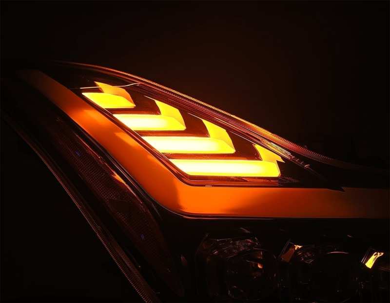 AlphaRex 08-13 Infiniti G37 NOVA LED Proj Headlights Chrome w/ Activ Light/Seq Signal/DRL 881984 *Discontinued