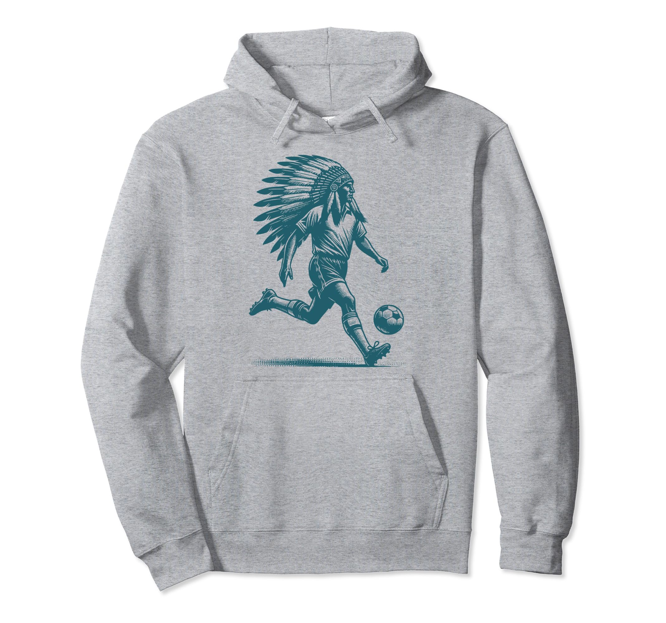 Funny Native American Player Soccer Lover Hoodie - Streetwear Style Unisex