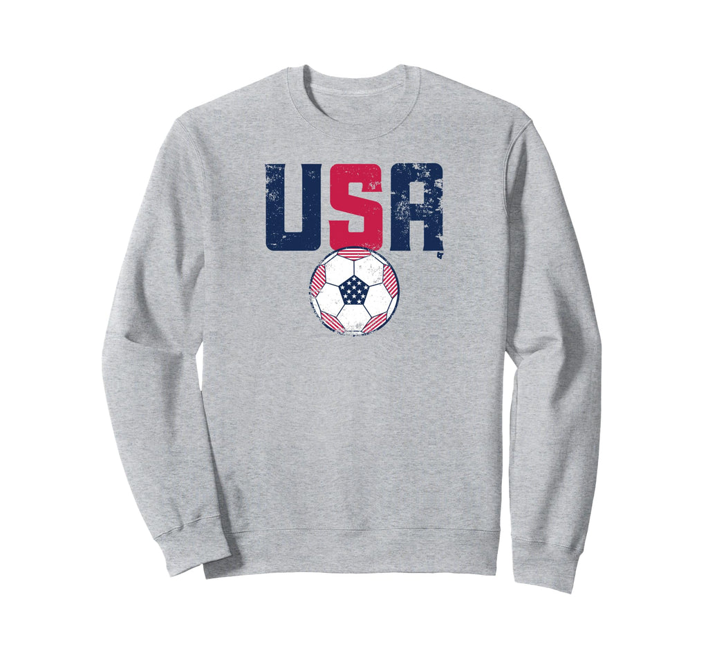 Usa Soccer Sweatshirt - Graphic Print Men Women