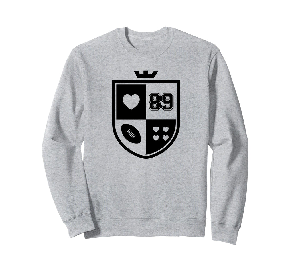 I Love Football I Heart Sweatshirt - Casual Everyday Wear for Adults