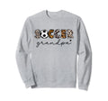 Soccer Grandpa Leopard Soccer Sweatshirt - Unique Graphic for Adults