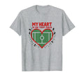My Heart Is That Field Soccer Fan Passion T-Shirt - Unique Graphic Unisex