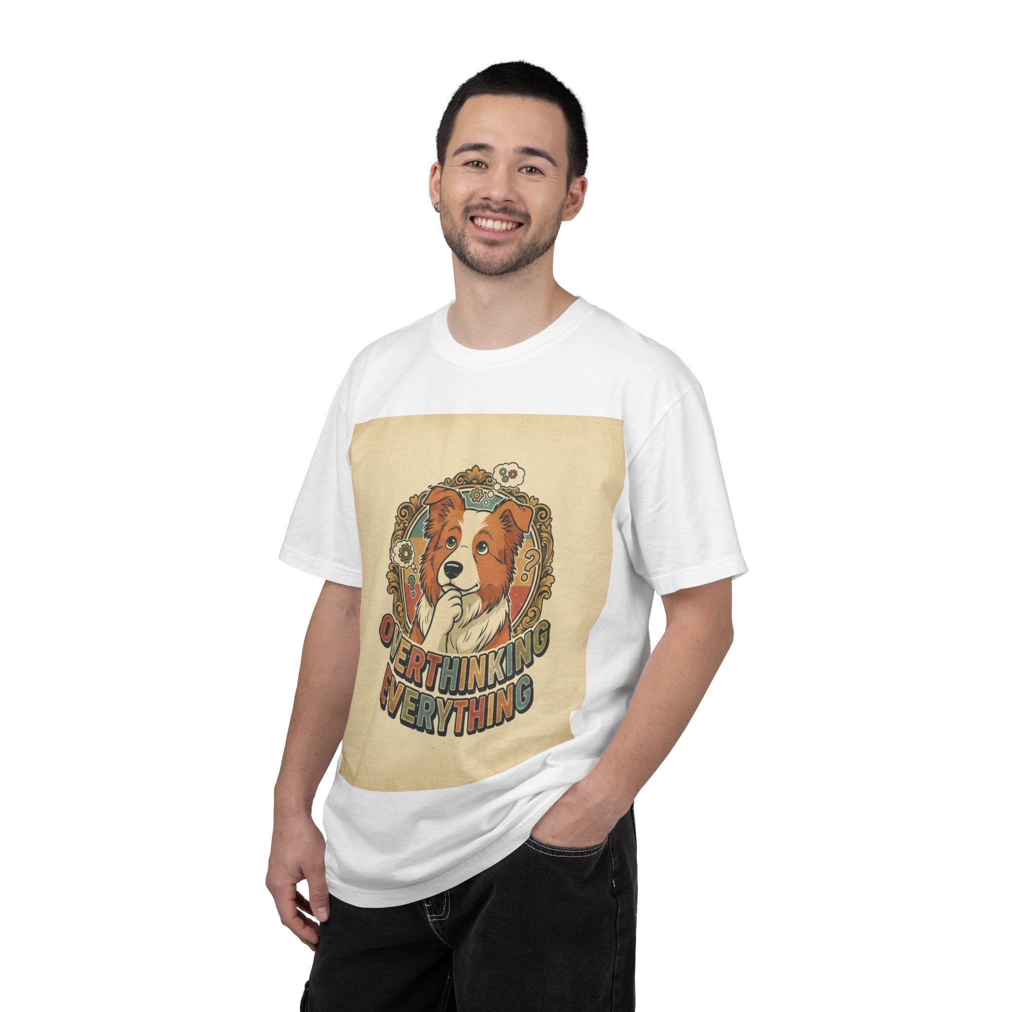 Overthinking Overrated Dog T-Shirt — Funny Dog Graphic Tee