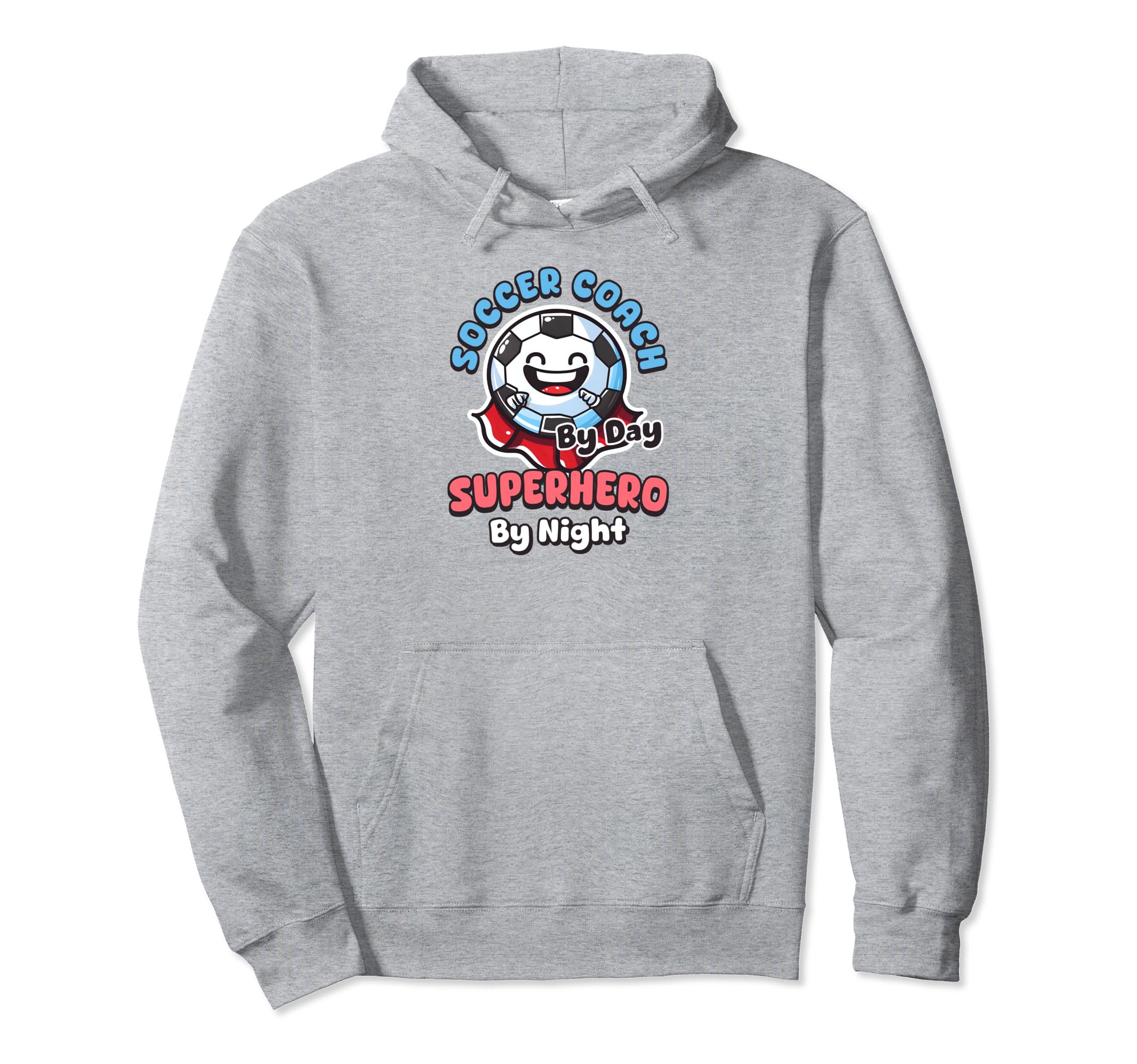 Soccer Coach Day Superhero Night Soccer Hoodie - Trendy Graphic Unisex