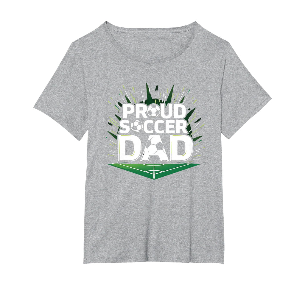 Proud Soccer Dad Cheering Sideline T-Shirt - Minimalist Print for Adults
