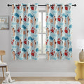 Kids Blackout Curtains - Ocean Whale Design, 100% Blackout, 2 Panels, Each W52×L63, Thermal Insulated for Bedroom, Noise Reducing, Excellent Colorfastness, Dive into an Underwater Adventure