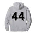 Number 44 Backside 80S 90S Team Jersey Hoodie - Trendy Graphic Unisex