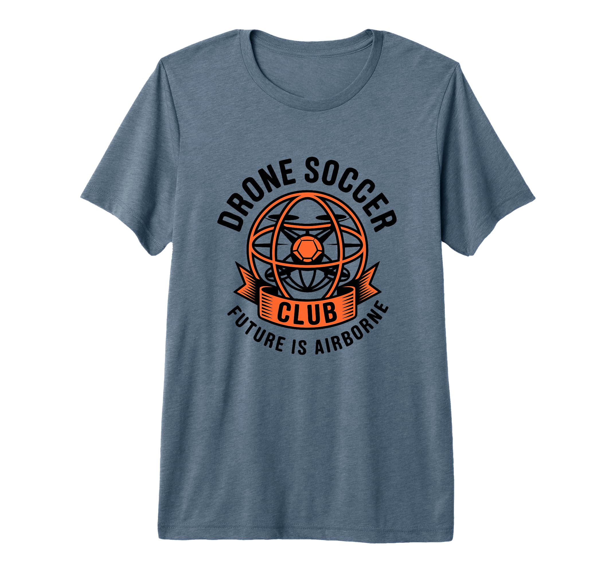 Drone Soccer Club Minimal Tech Tri T-Shirt - Unique Graphic for Adults