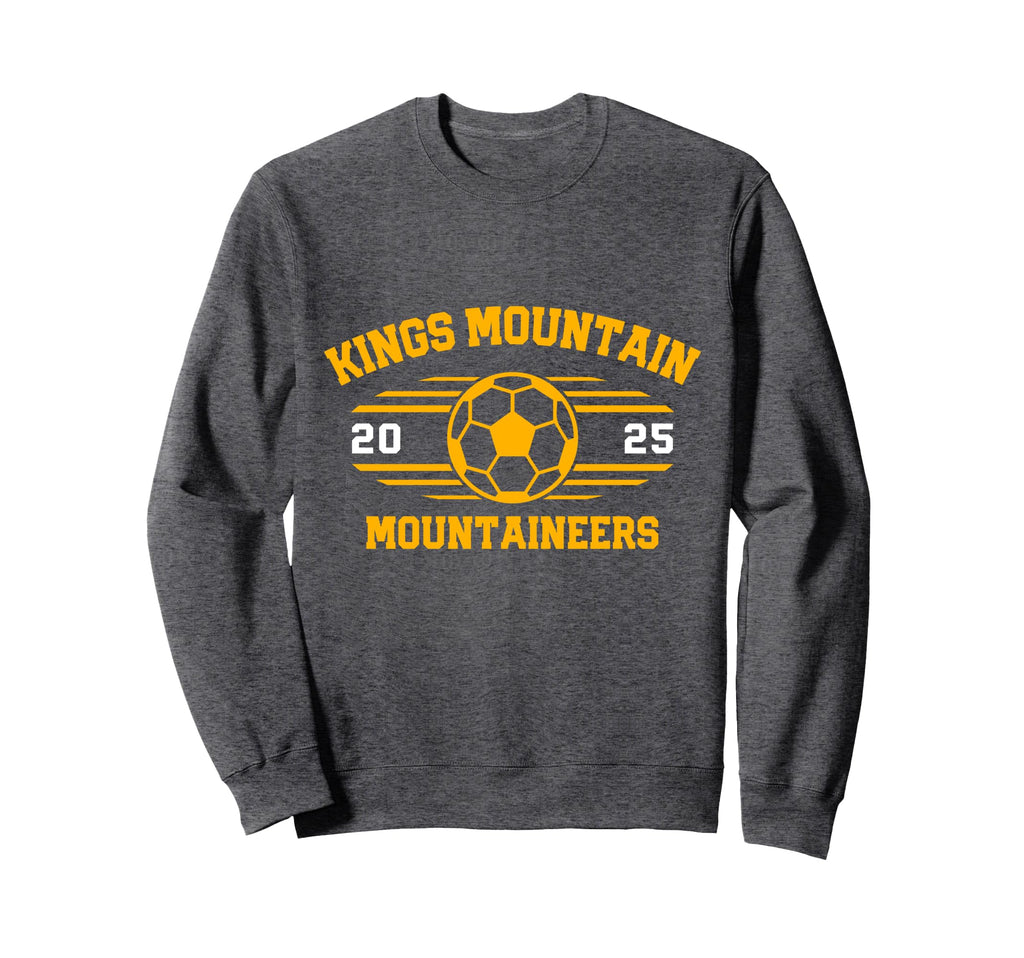 Kings Mountain Mountaineers Soccer Sweatshirt - Minimalist Print Unisex