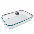 Grape Lid with Pyrex 3 quart Baking Dish