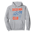 Soccer Moms Club Game Day Baller Mom Hoodie - Graphic Print Men Women