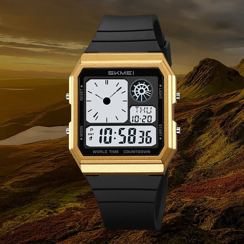 Men's Waterproof Multifunctional Electronic Sports Watch