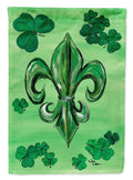 St Patrick's Day Fleur de lis Garden Flag Mailbox Decorative Yard Banner Outside Patio Artwork for Flower Beds, Garden Size, Multicolor
