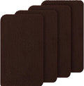 OLANLY Dog Door Mat Set 4-Piece 36x24, Absorbs Moisture and Dirt, Absorbent Non-Slip Washable Doormat, Quick Dry Chenille Mud Mat for Dogs, Entry Indoor Entryway Carpet for Inside Floor, Brown