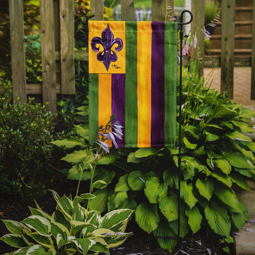 Mardi Gras Fleur de lis Nation Garden Flag Mailbox Decorative Yard Banner Outside Patio Artwork for Flower Beds, Garden Size, Multicolor