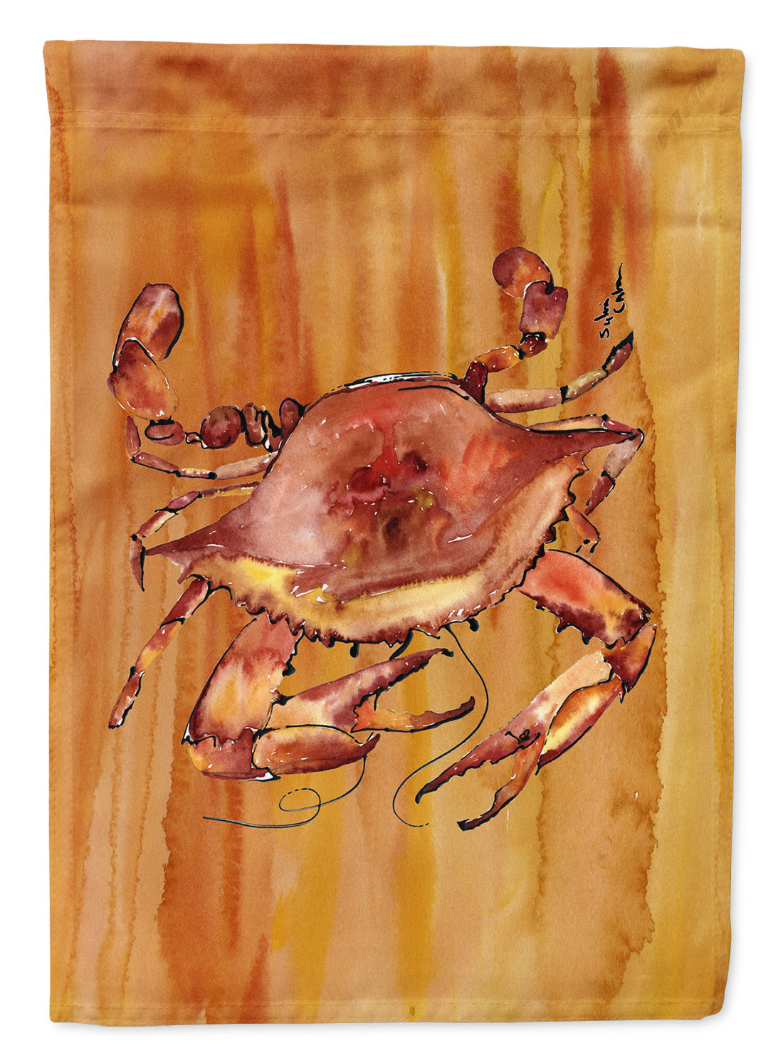 Cooked Crab Spicy Hot Garden Flag Mailbox Decorative Yard Banner Outside Patio Artwork for Flower Beds, Garden Size, Multicolor