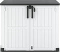 NUNU LAB Outdoor Storage Cabinet 36 Cu.Ft Garden Storage Shed Waterproof Lockable for Garden Hoses, Generator, and Lawn Mower