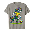 Footballer Unicorn Fans Soccer T-Shirt - Casual Everyday Wear Men Women
