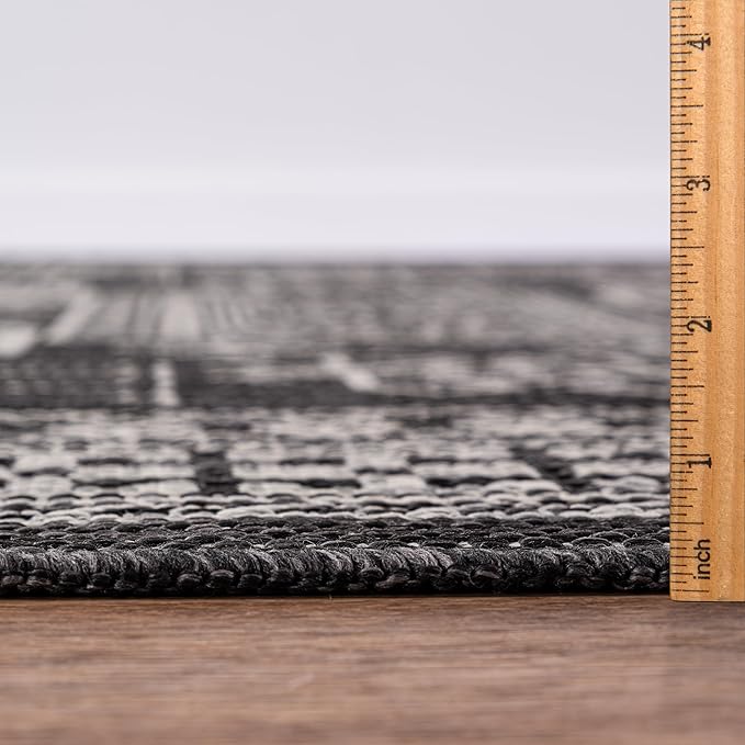 Keen Home Design Terrace Outdoor Area Rug - 6x9 Washable Indoor/Outdoor Rug for Patio, Kitchen, Balcony, Beach, Garden, Deck and Porch, Size: 6'x8'10"