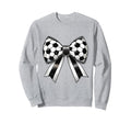 Coquette Soccer Bow Aesthetic Sweatshirt - Fun Novelty Design Unisex