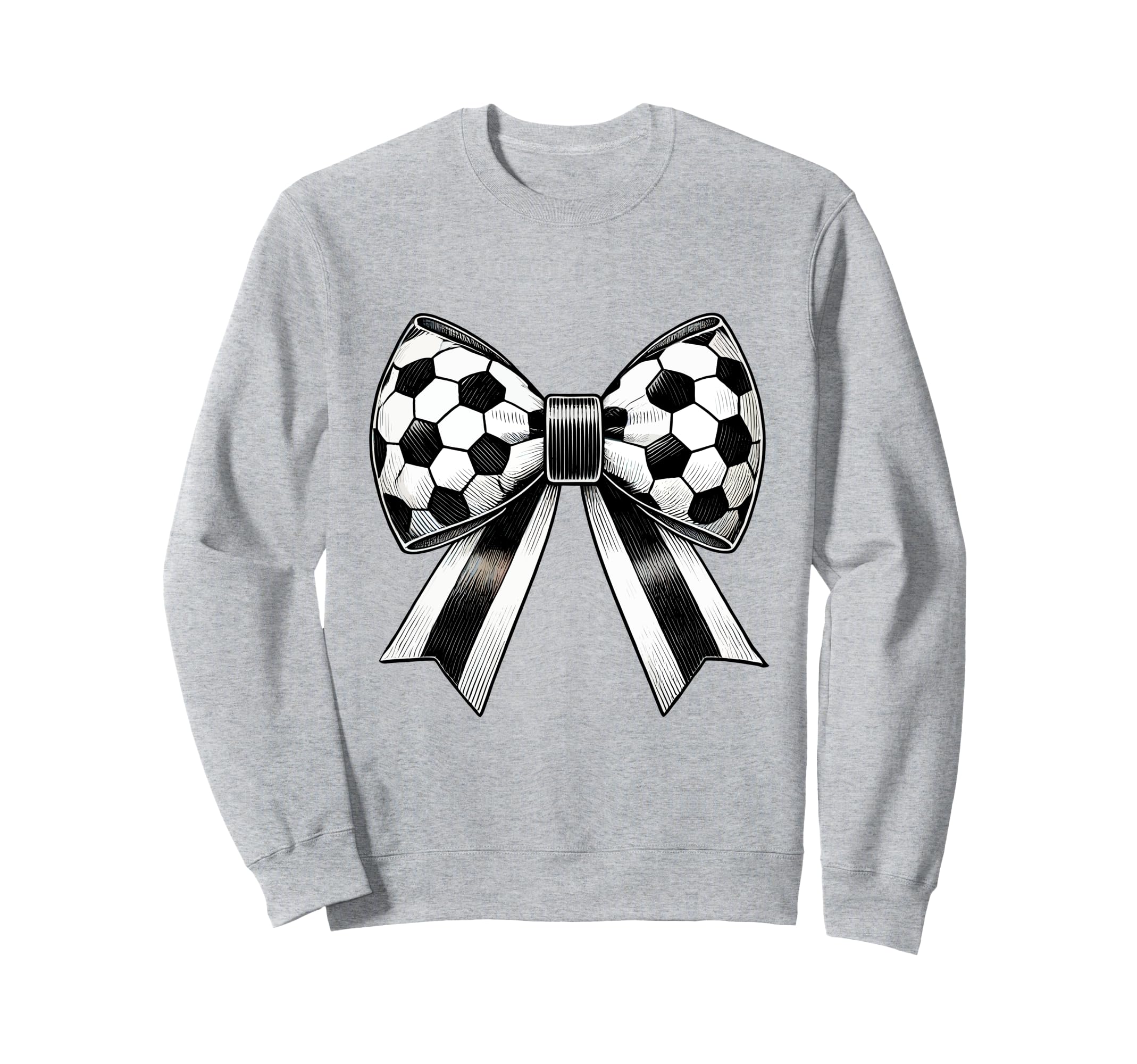 Coquette Soccer Bow Aesthetic Sweatshirt - Fun Novelty Design Unisex