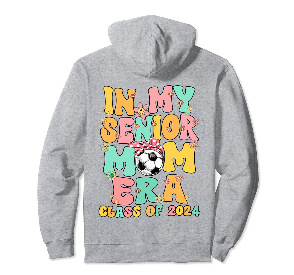 My Senior Soccer Mom Era Groovy Hoodie - Streetwear Style for Adults