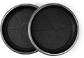 Decorative Heavy Duty Tray/Saucer (2 Pack) Rustic Medieval/French Country Look, Pot/Planter Base for Indoor/Outdoor Decor Use. Long Lasting, Reusable Light Weight (13 inches, Silver)