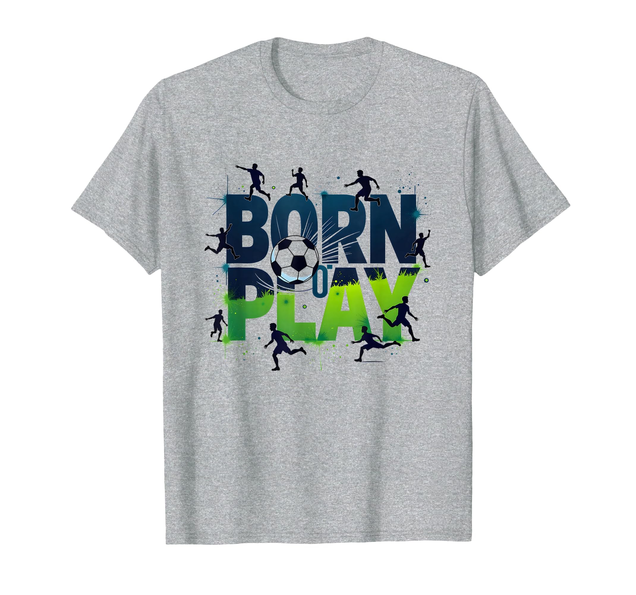 Born To Play Soccer Athlete Passion T-Shirt - Custom Art Print for Adults